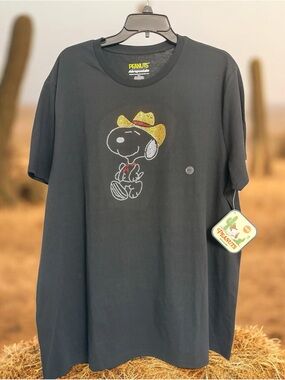Peanuts® | Aéropostale Western Snoopy Rhinestone Boyfriend Graphic Tee